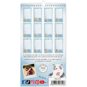 Mr. & Mrs. Panda Familienkalender 2024 Fuchs Collection - Weiß - Geschenk, Kalender, Familienplaner, Te