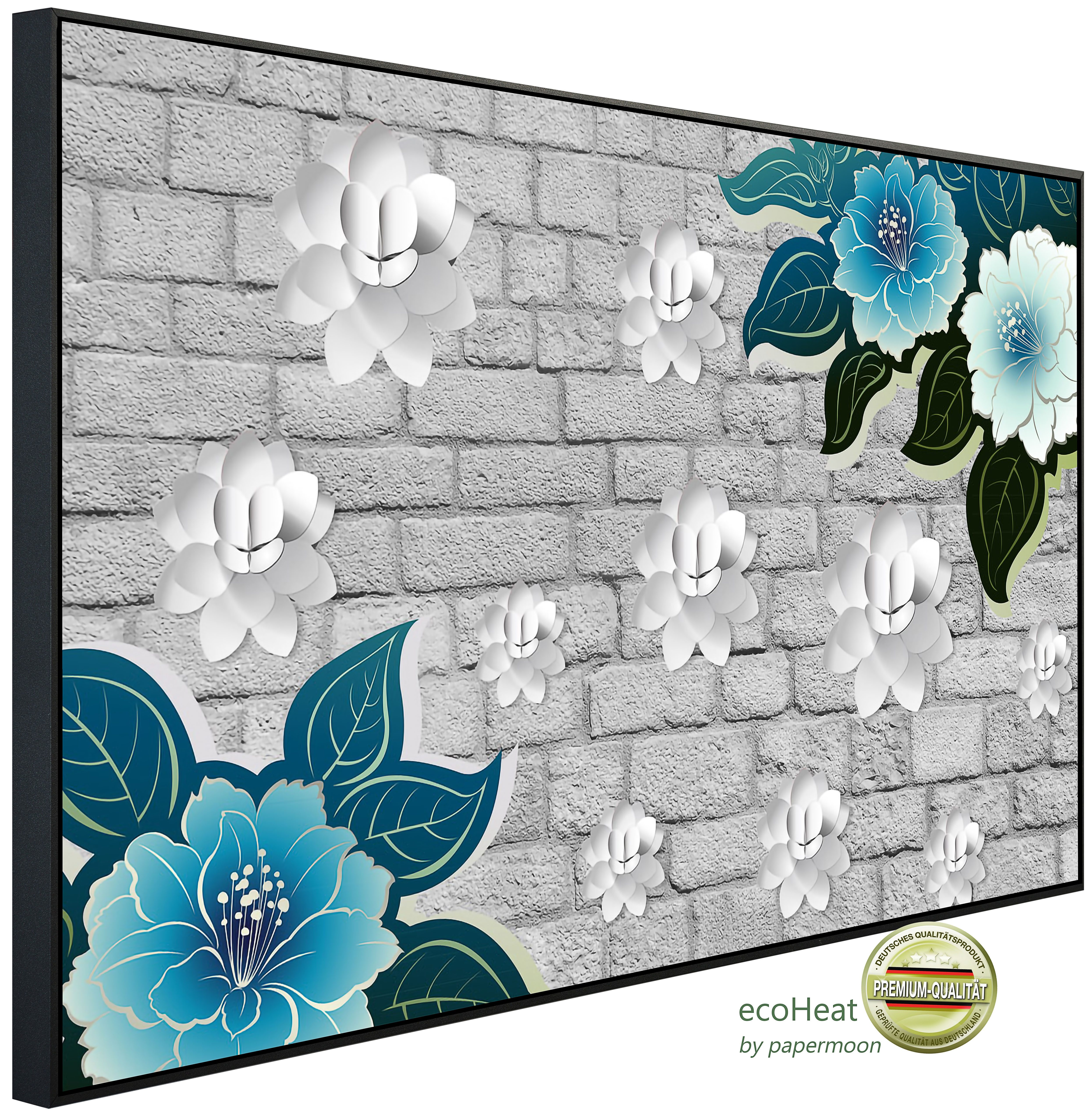 Infrarotheizung INFRAROT-BILD-HEIZUNG, Muster mit Blumen