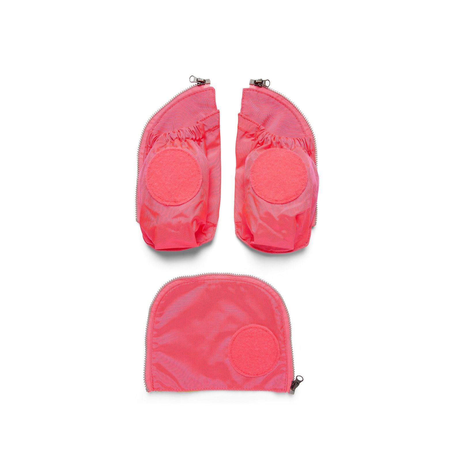 ergobag Schulranzen pack, cubo, cubo light Seitentaschen Zip-Set ERG-STA (Set, 3tlg. SET), ab Kollektion 19/20 002-511 pink