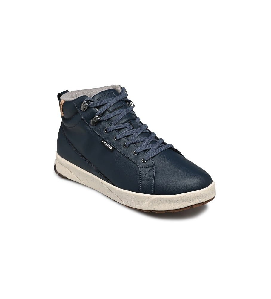SAOLA Bergen Waterproof (Leder, wasserdicht) navyblau Herren Sneaker