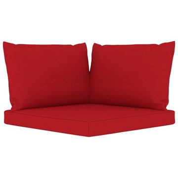 furnicato Garten-Essgruppe Gartensofa 4-Sitzer mit Kissen in Rot