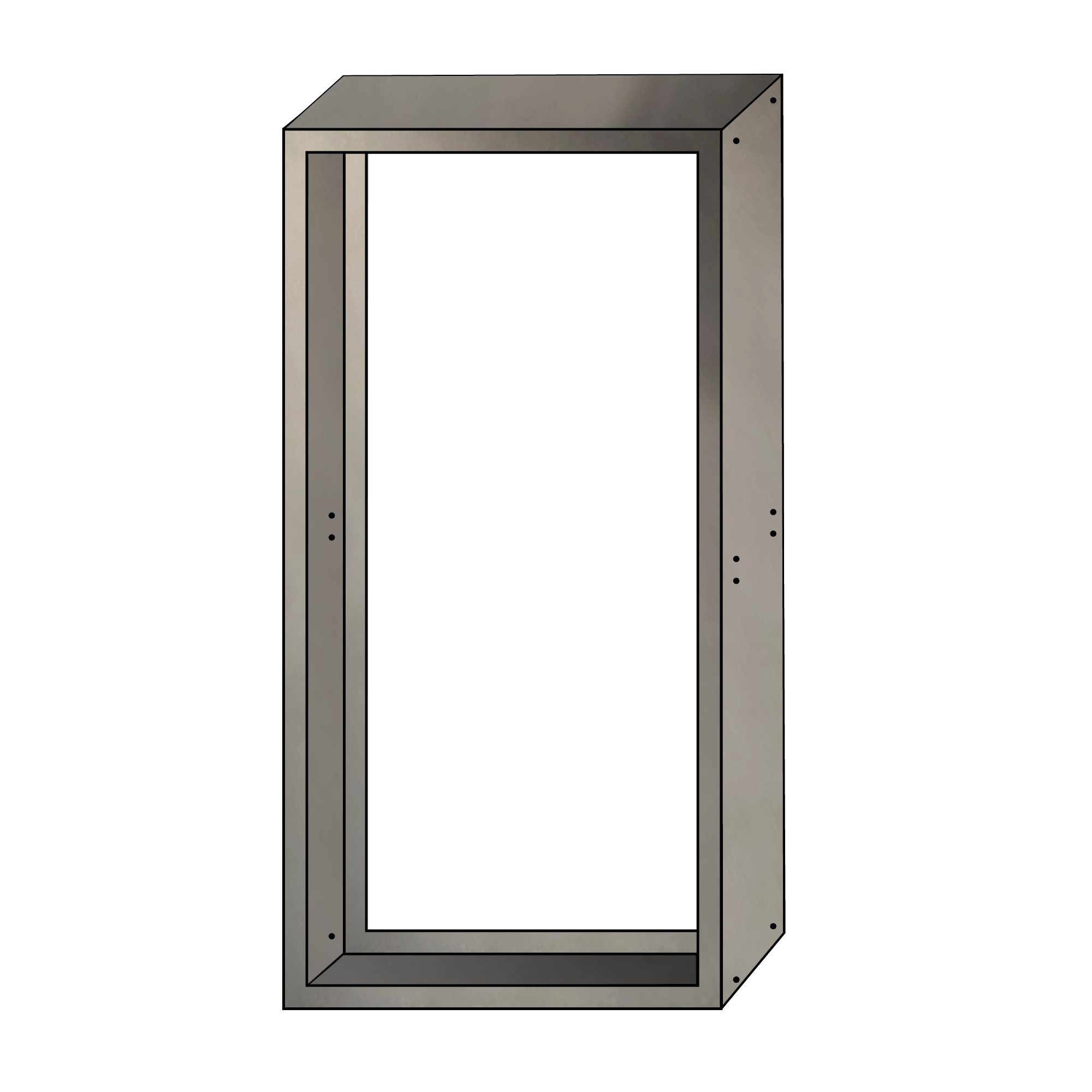 UNUS ELEMENTS Kaminholzregal Kaminholzrahmen 2, BxTxH:57x28.5x114 cm, (1-St)