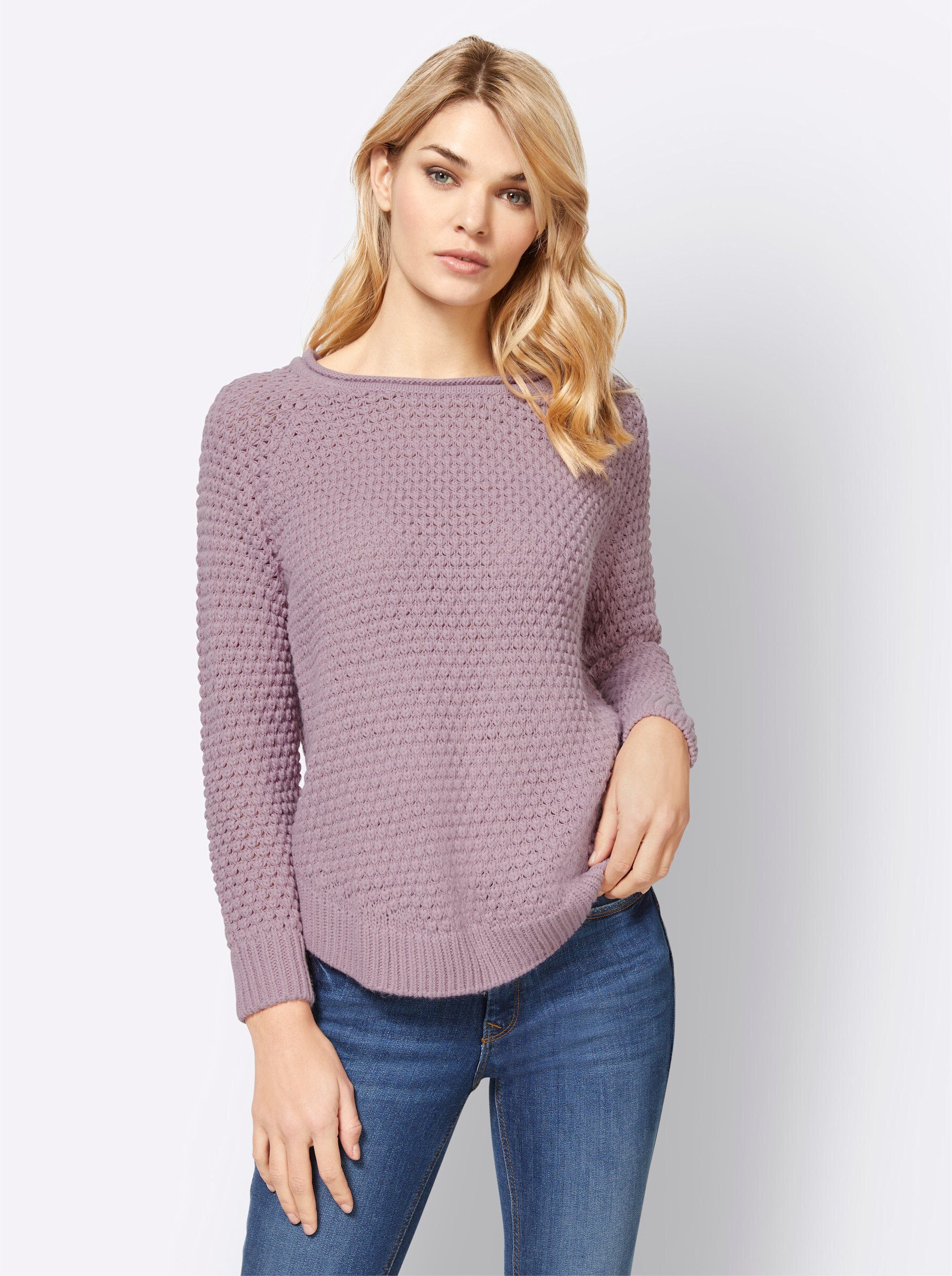 heine Strickpullover mauve | Strickpullover