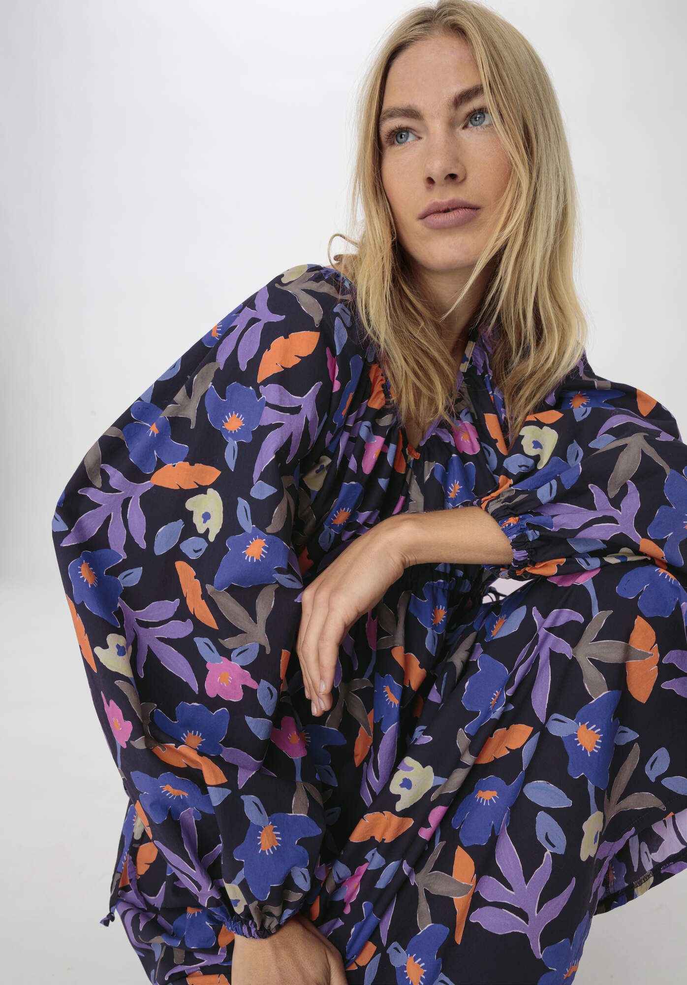 Hessnatur A-Linien-Kleid Popeline Oversize aus reiner günstig online kaufen