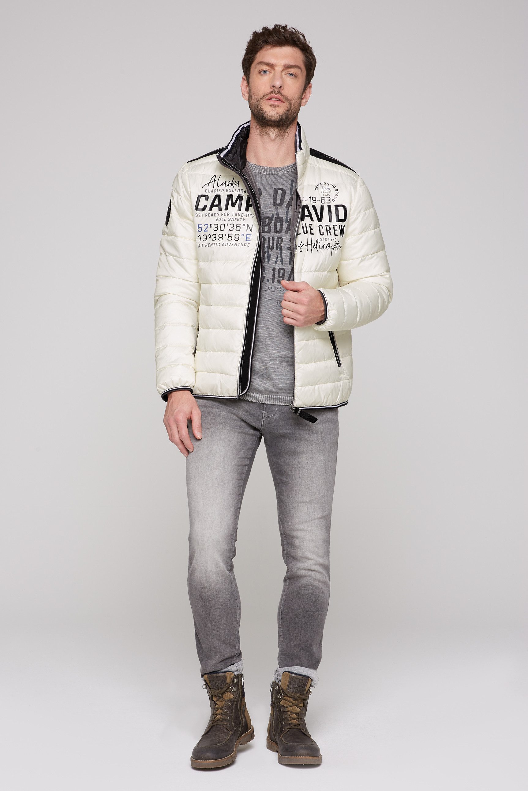 CAMP DAVID Outdoorjacke mit elastischem Saumabschluss