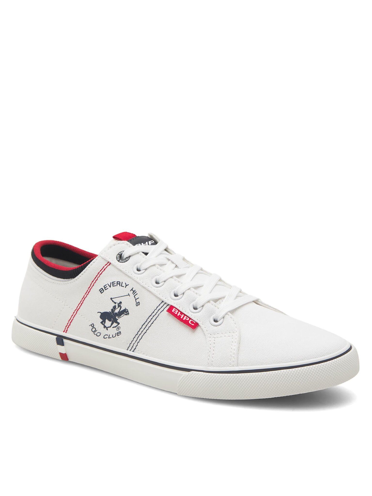 Beverly Hills Polo Club Sneakers aus Stoff Herren M-VSS24010 Weiß Sneaker