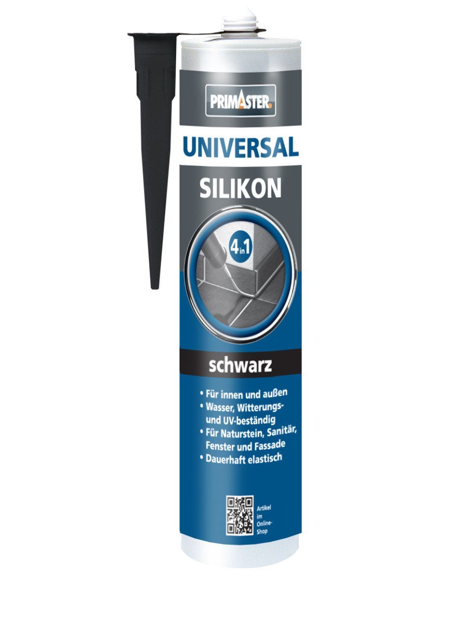 Primaster Silikon Primaster Universal Silikon 4 in1 schwarz 300 ml