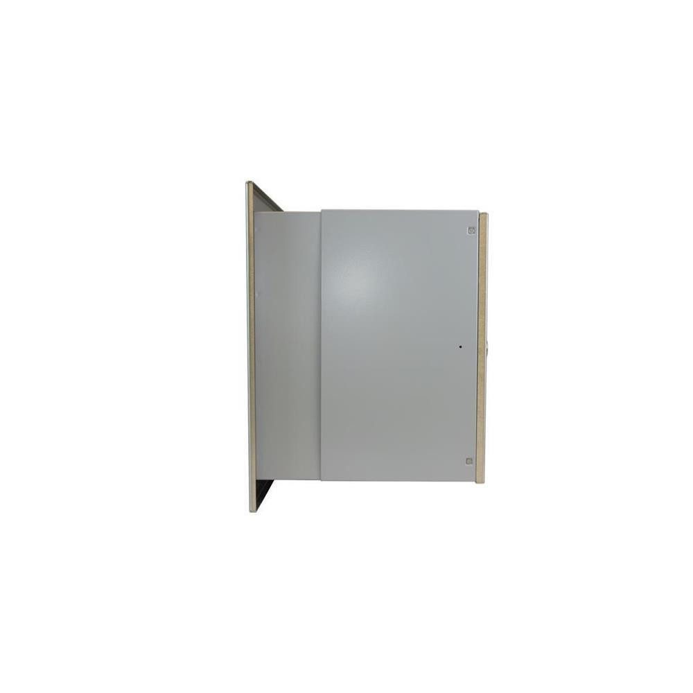 Letterbox24 Briefkasten AV-Serie Edelstahl Durchwurfbriefkasten mit variabler Tiefe (Frontplatte: 390x430 mm (HxB), Frontplatte aus Edelstahl)
