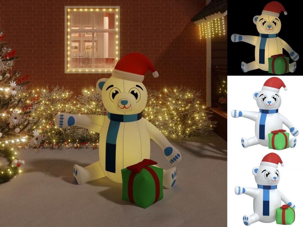 LED Dekolicht Weihnachtsdekoration Aufblasbarer Teddybär vidaXL cm 180