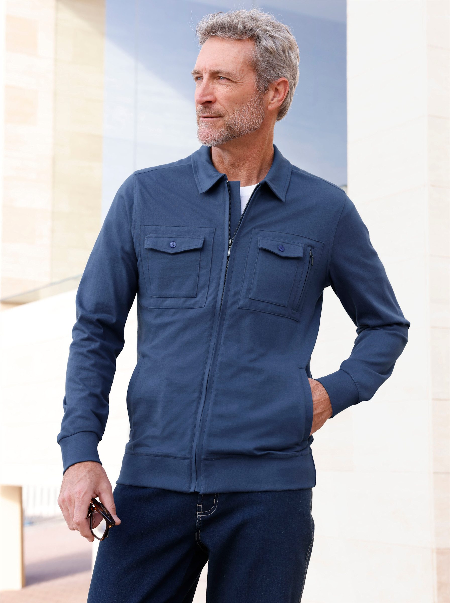 Witt T-Shirt Shirtjacke Langarm