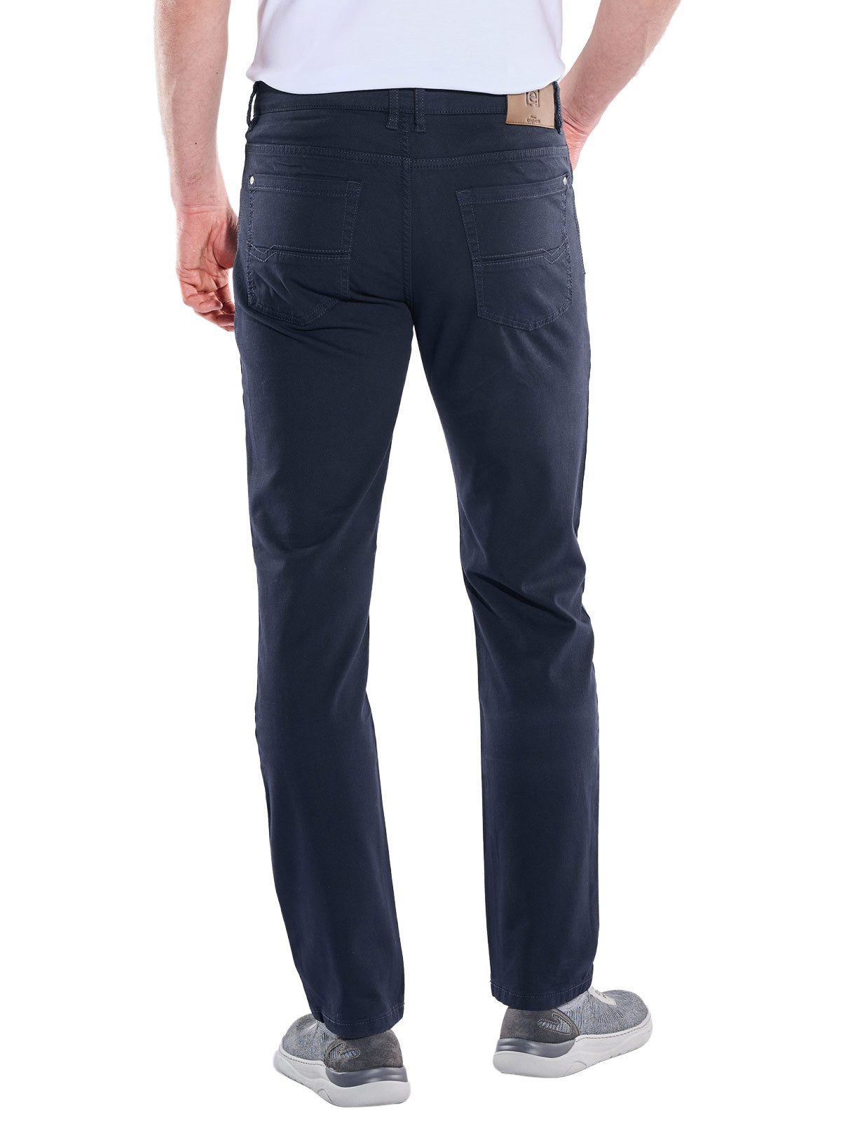 Engbers 5-Pocket-Hose Herren Hose regular, Marineblau