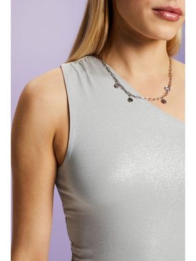 Esprit T-Shirt One-Shoulder-Top aus Lamé (1-tlg)