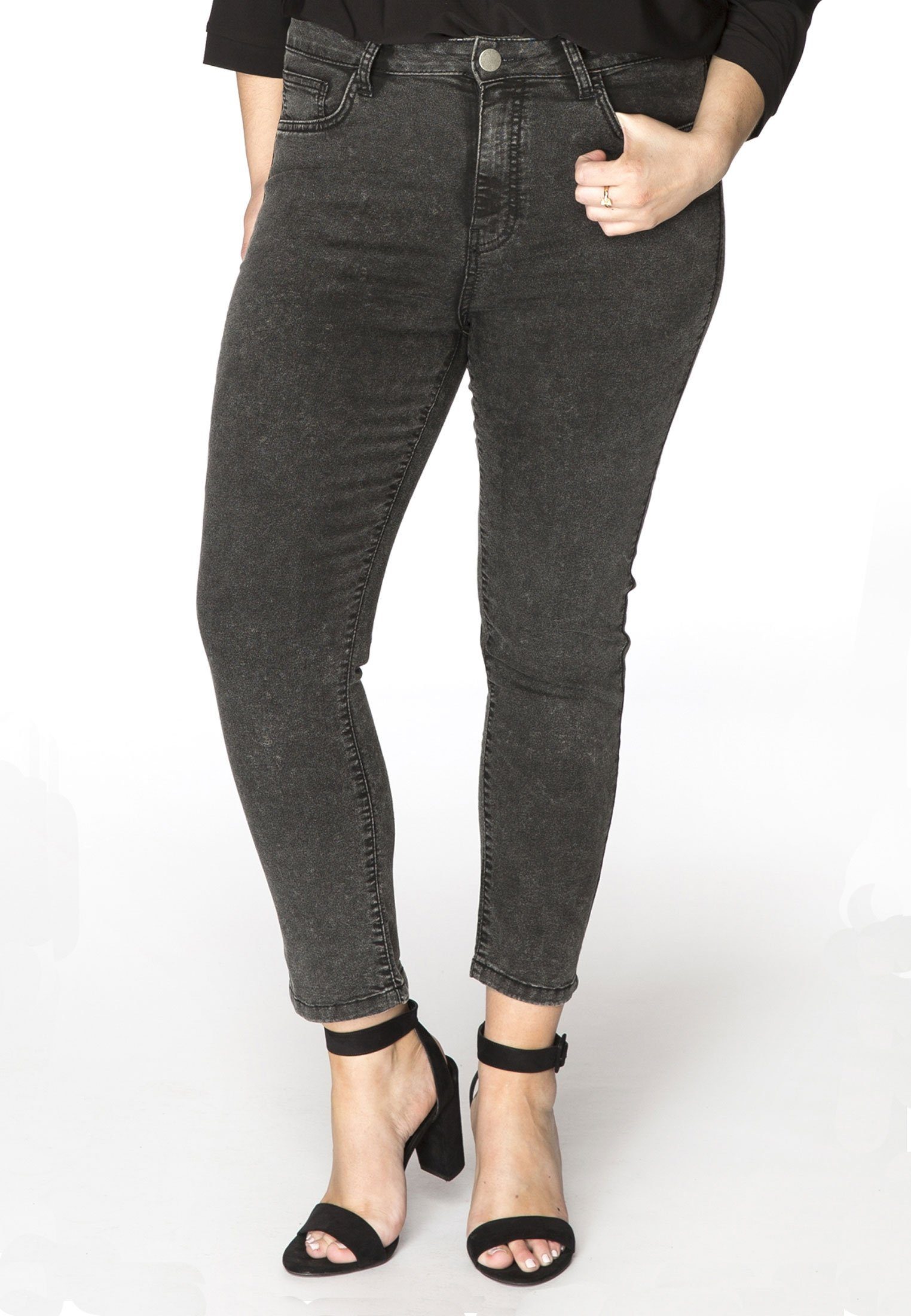 YOEK High-waist-Jeans Damen Jeans Große Größen