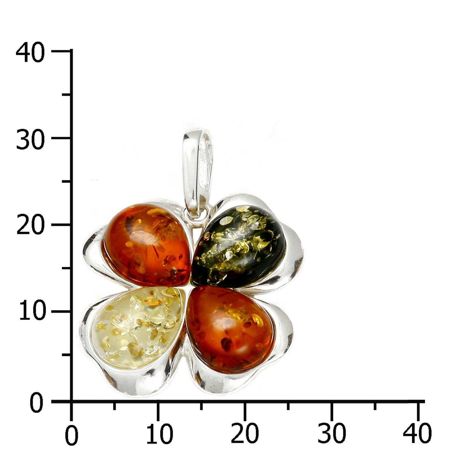 OSTSEE-SCHMUCK Kettenanhänger Ostsee-Schmuck Anhänger Kleeblatt Anhänger Kl günstig online kaufen