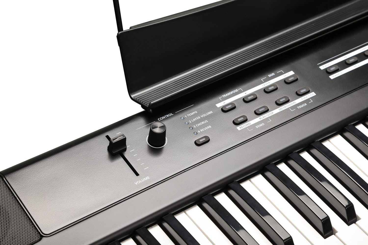 Kurzweil Stage-Piano Kurzweil Stage Piano KAS1-LB 88 Tasten mit Ständer (88 Tasten, schwarz), mit Keyboardständer