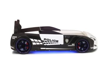 Möbel-Lux Autobett GT-V Police, mit Sound Sirene und Bluetooth