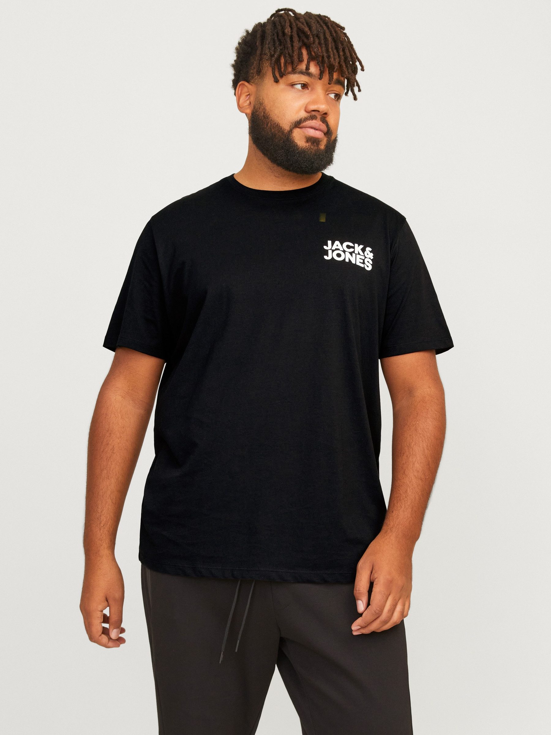 Jack & Jones T-Shirt 2er-Set Plus Size Logo (2-tlg) JJECORP LOGO TEE SS O-N günstig online kaufen