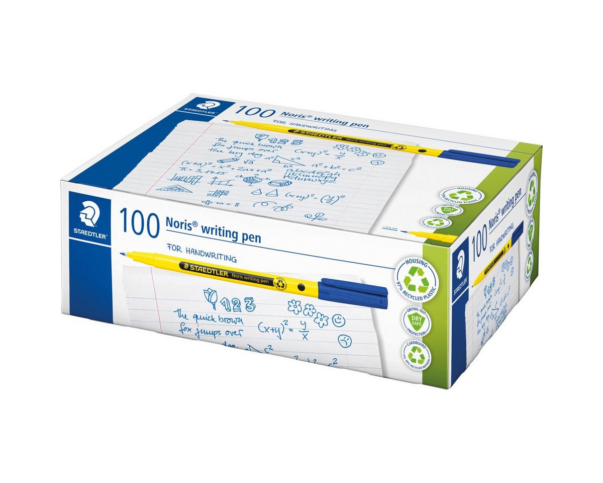 Thumbnail - STAEDTLER Fineliner Fineliner Noris writing pen blau Schulbox 100 Stück