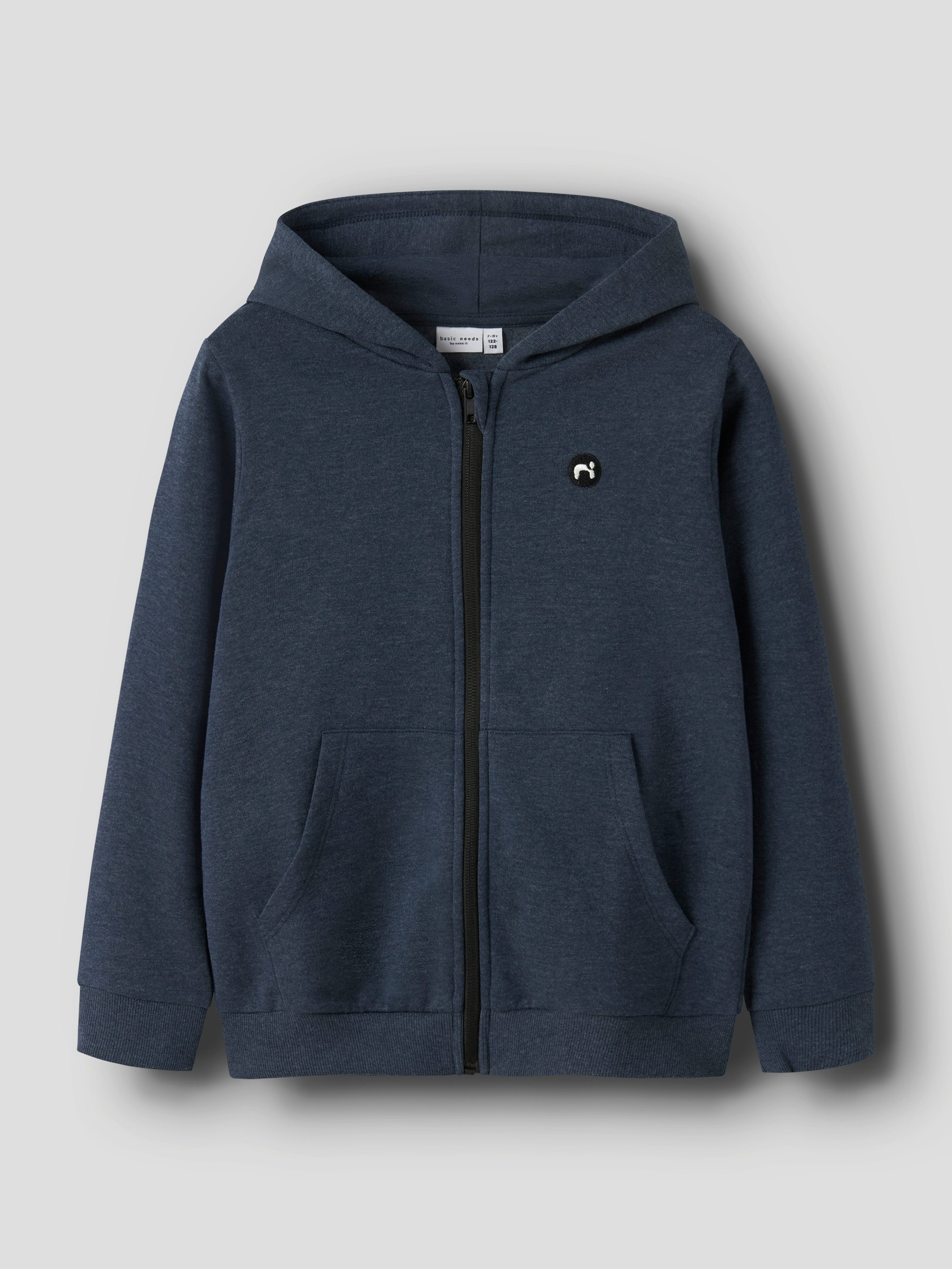 Name It Kapuzensweatjacke NKMVIMO LS SWEAT CARD BRU NOOS