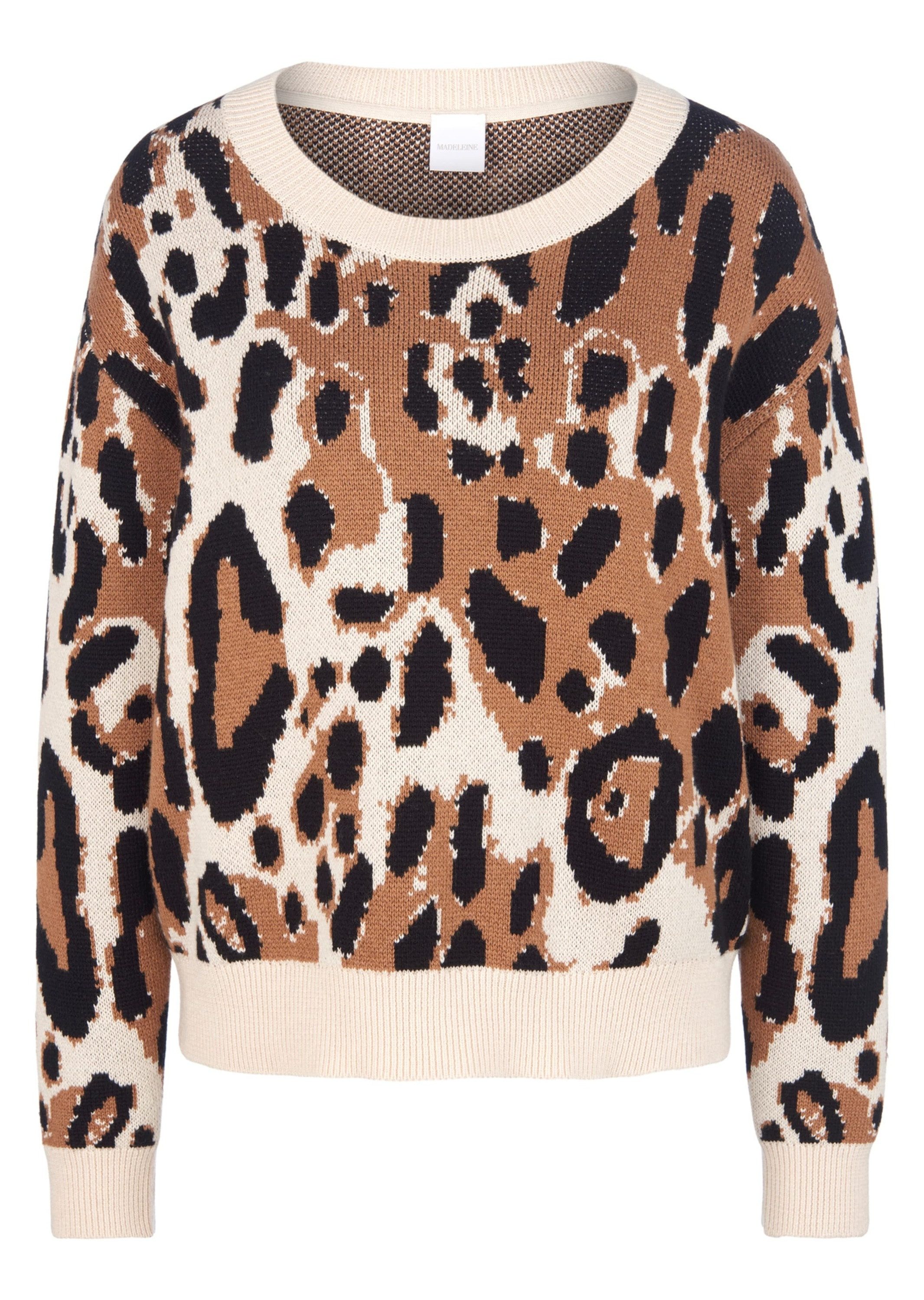 MADELEINE Strickpullover Pullover mit Animalmuster