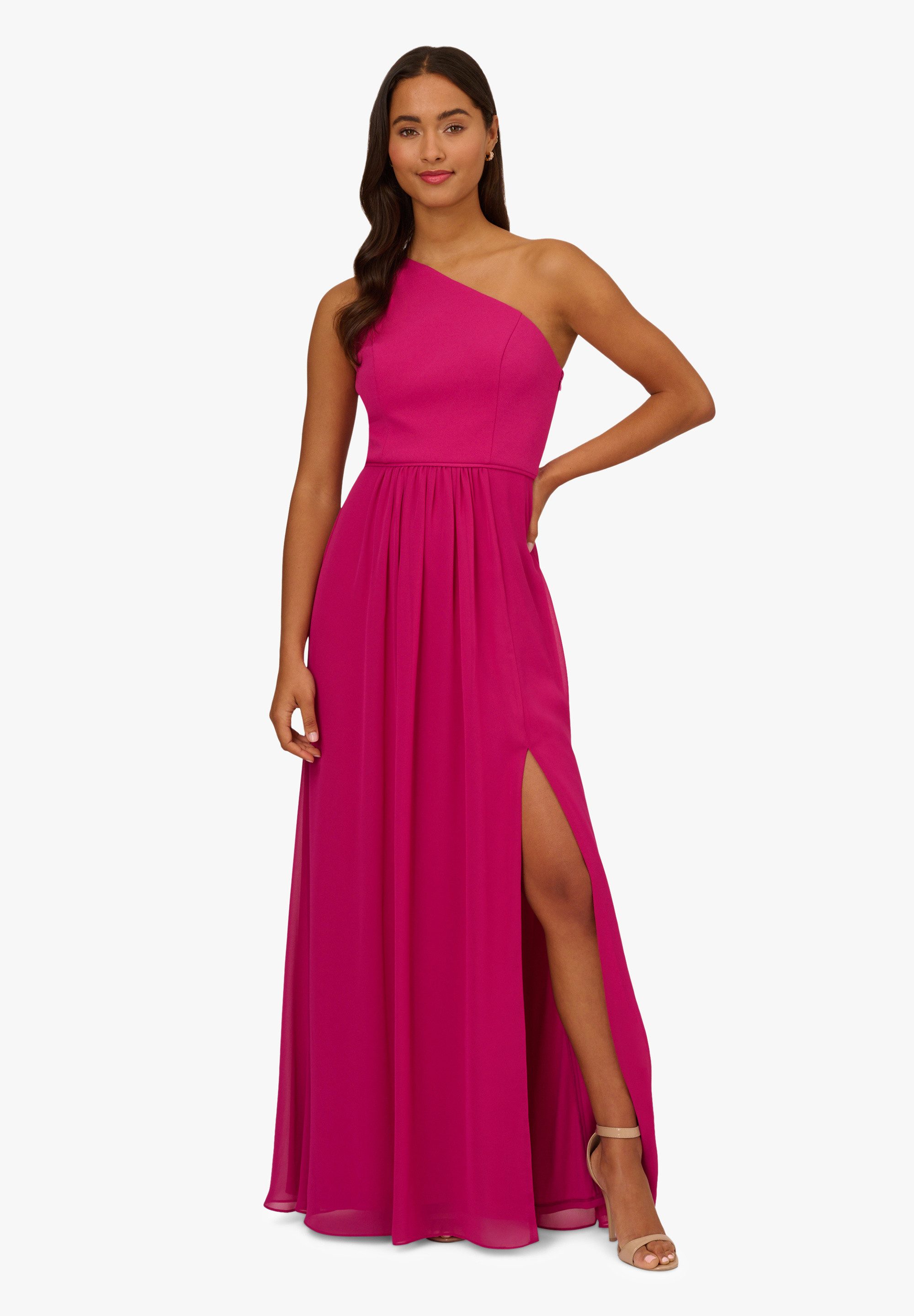 Adrianna Papell Abendkleid One Shoulder Chiffon günstig online kaufen