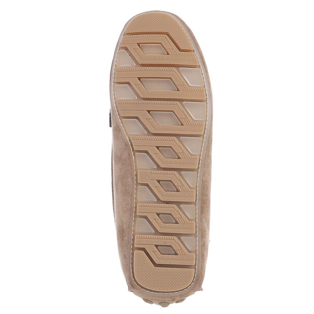 Ital-Design Mokassinschuh mit Komfort und eleganter Mokassin-Optik Slipper (91261024) Flach Mokassins in Hellbraun