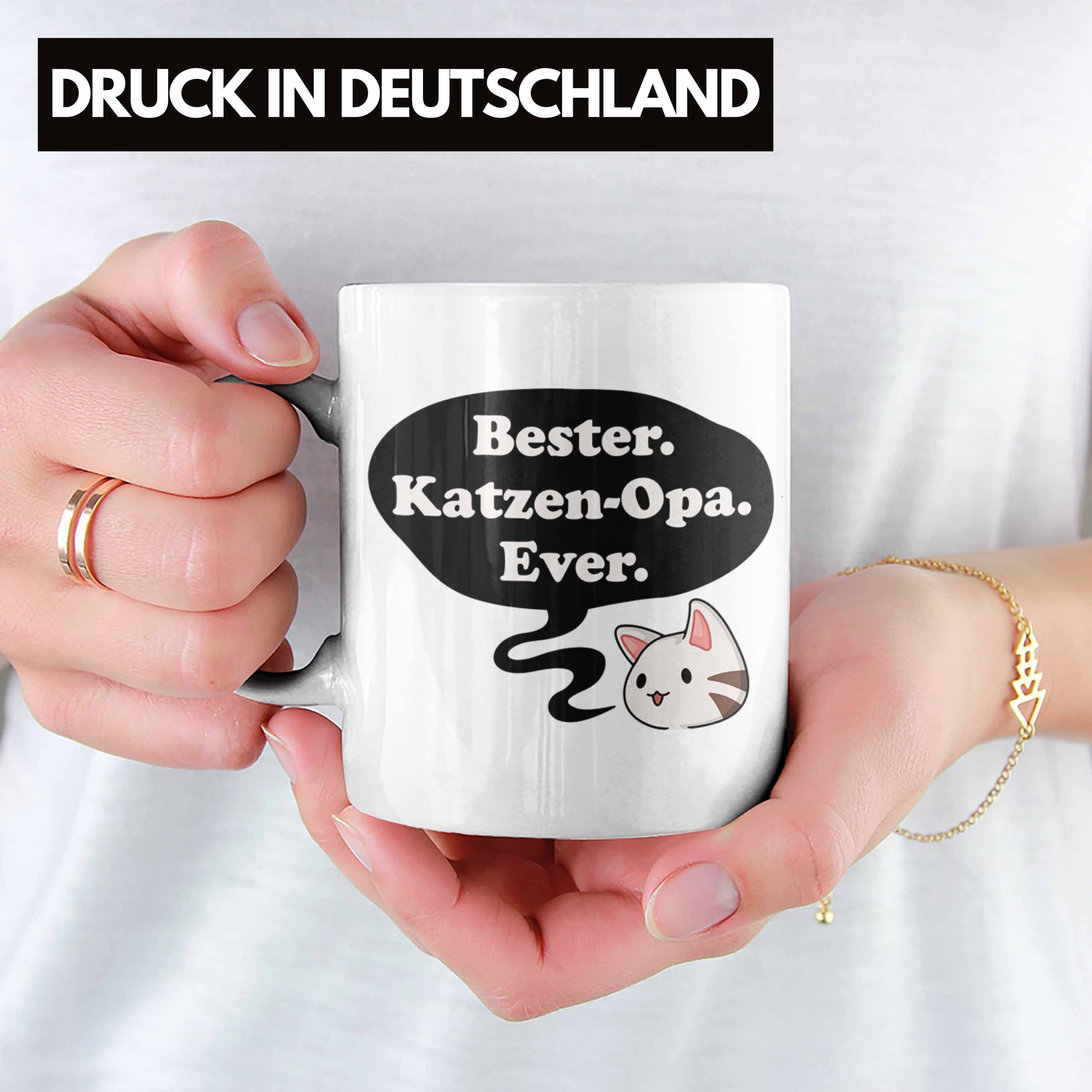 Katzenbesitzer Tasse für Tasse Weiss Großvater Lustige Vatertag Opa Geburtstag Opa Geschenke Kaffeetasse Katzen Spruch mit - Trendation Trendation