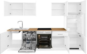 HELD MÖBEL Küchenzeile Kehl, ohne E-Geräte, Breite 300 cm, für Kühlschrank und Geschirrspüler