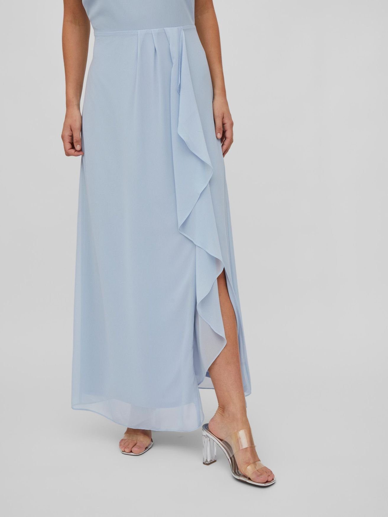 Vila Shirtkleid Maxi 5478 Hochzeitsgast Kentucky Abschluss in (lang) Blue VIMILINA Dress Blau Kleid