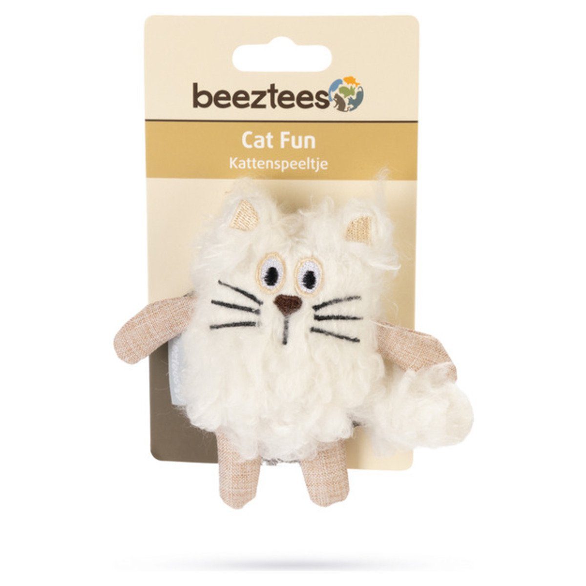 Beeztees Tierkuscheltier Katzenspielzeug Faline weiß