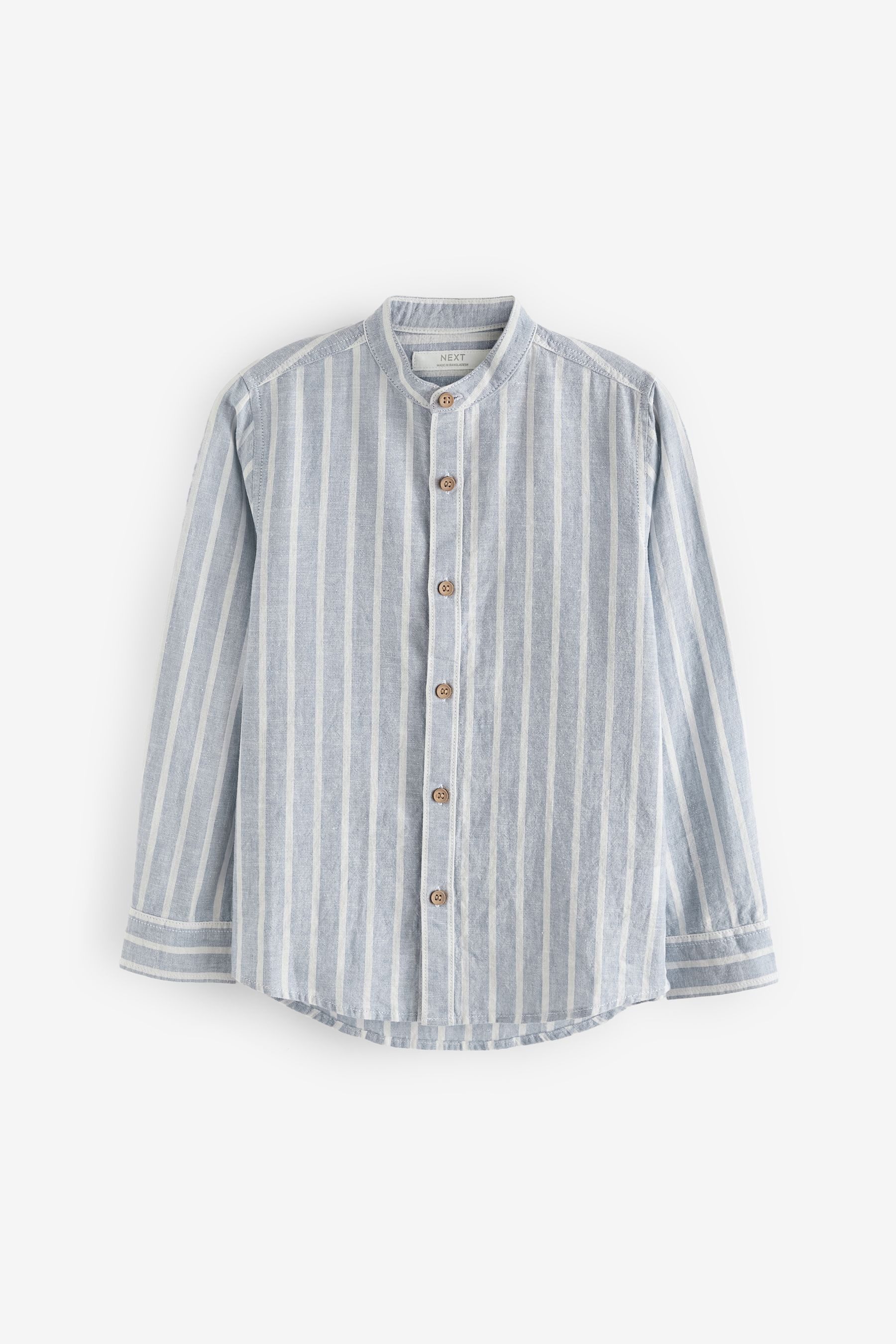 Next Langarmhemd Grandad-Hemd mit langen Ärmeln günstig online kaufen