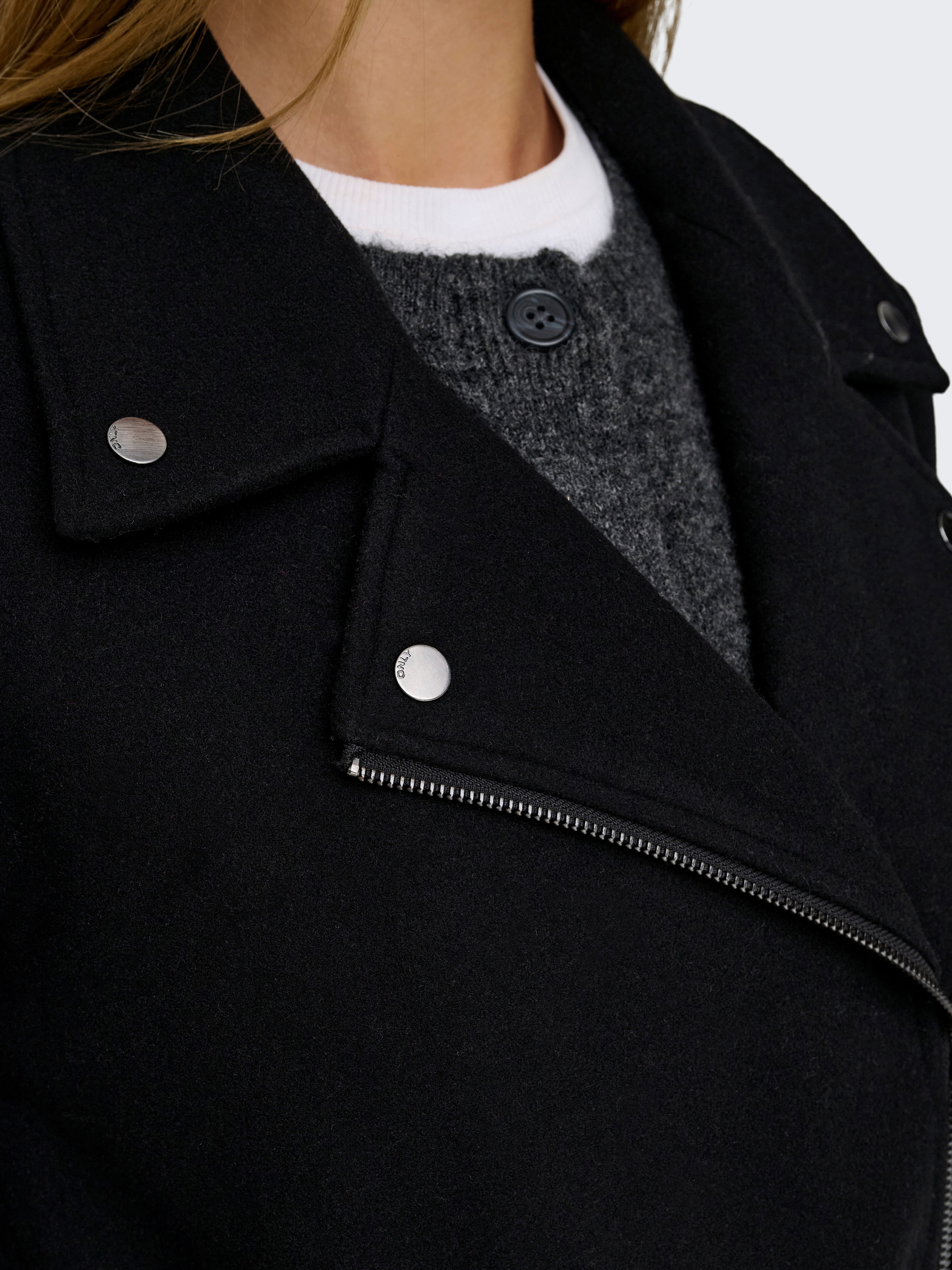 ONLY Langmantel ONLAUGUSTA LIFE BIKER COAT CC OTW günstig online kaufen