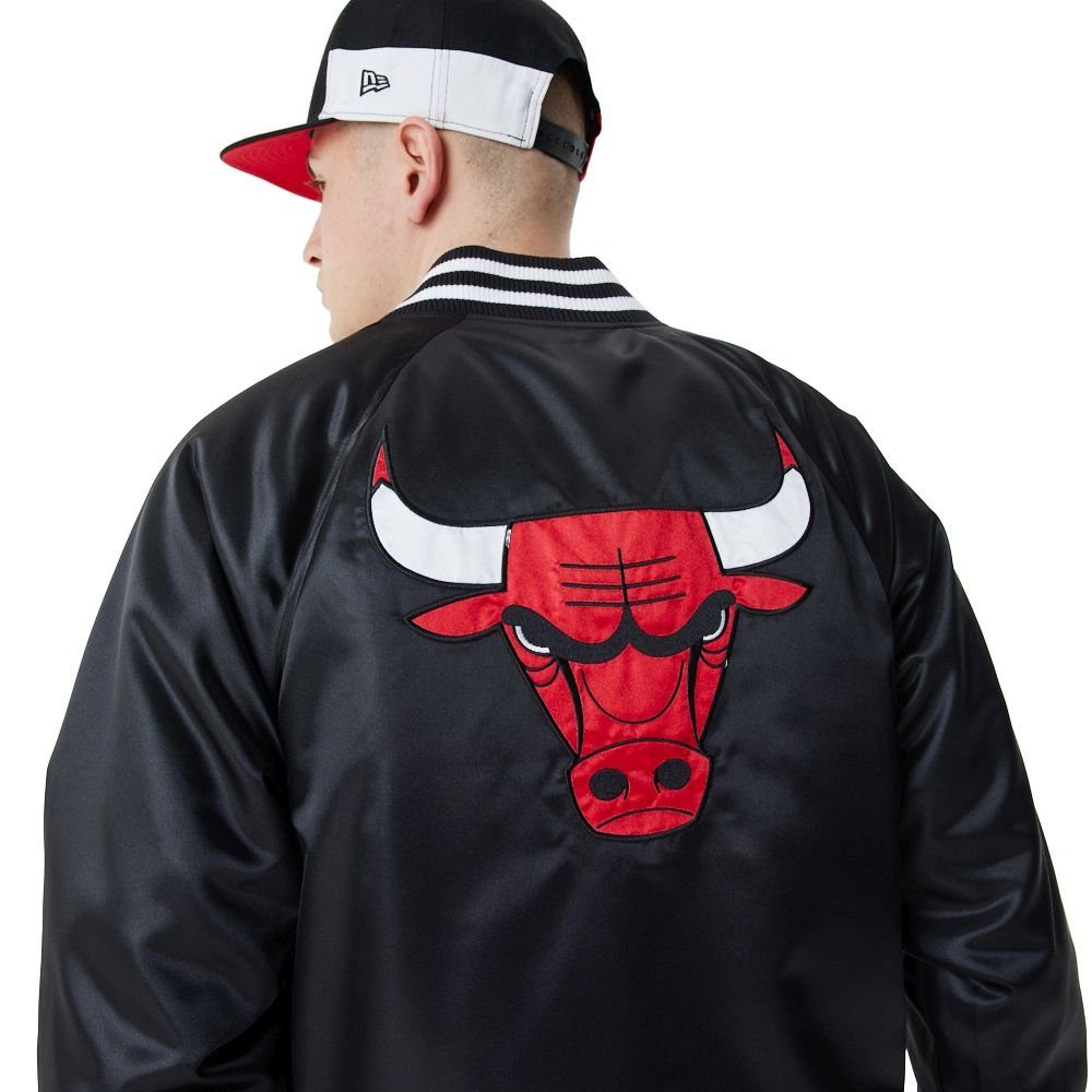 New Era Bulls Chicago Bomberjacke NBA Satin