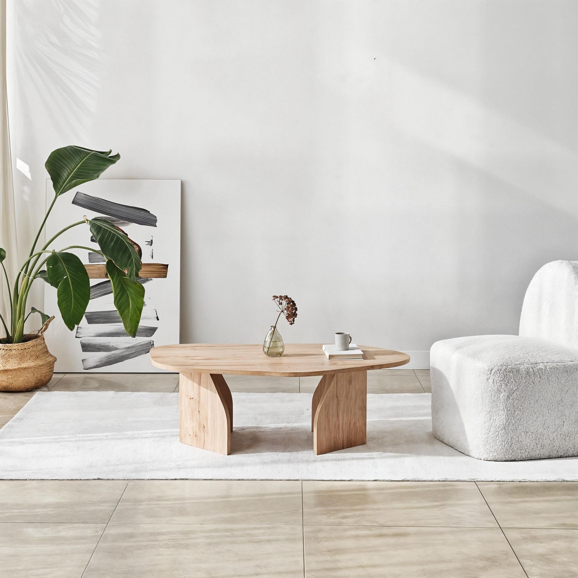 Skye Decor Couchtisch Boho Neostill, Organische Formgebung,Modernes, minimalistisches Design