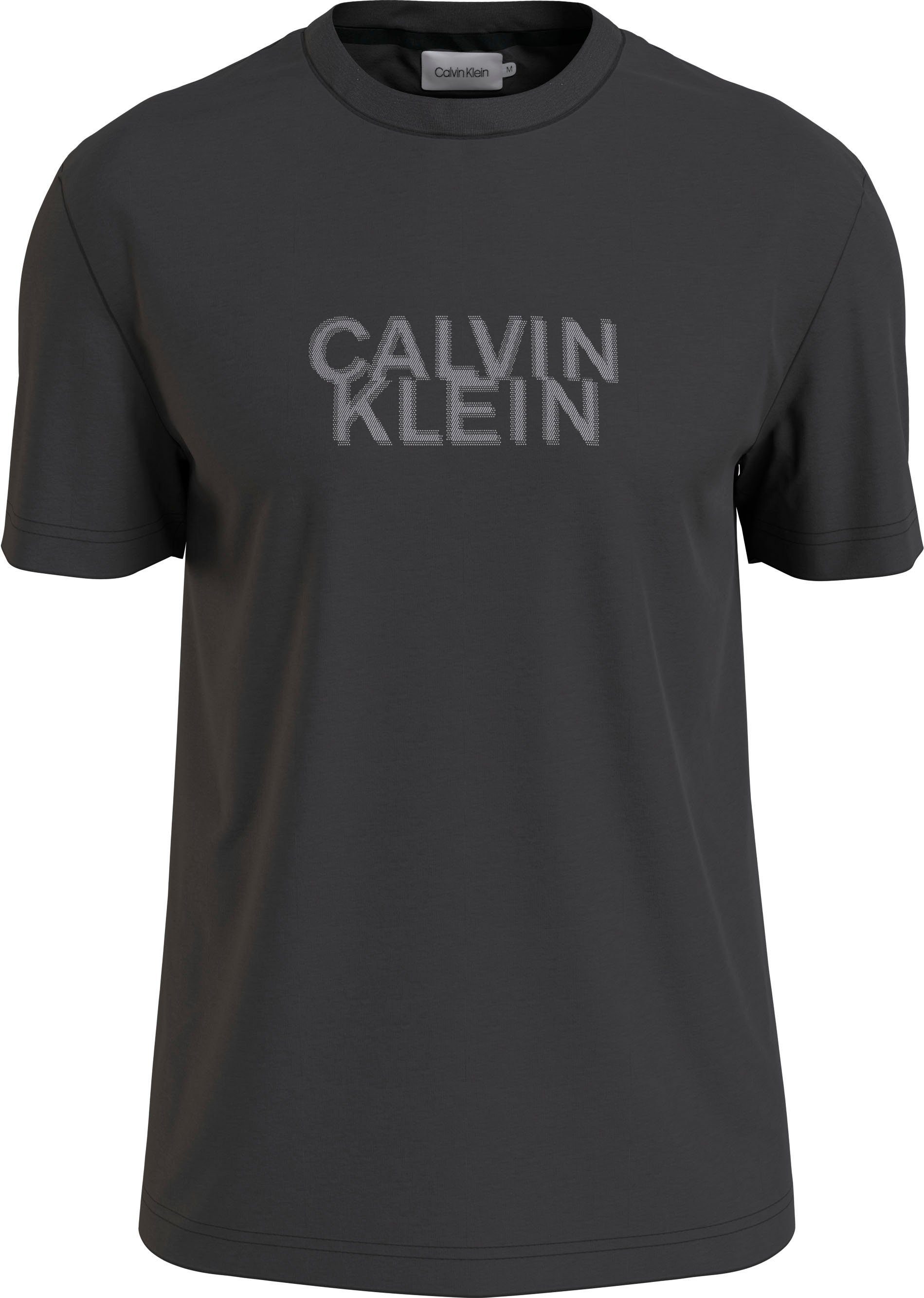 T-Shirt Calvin Klein black LOGO DISTORTED T-SHIRT