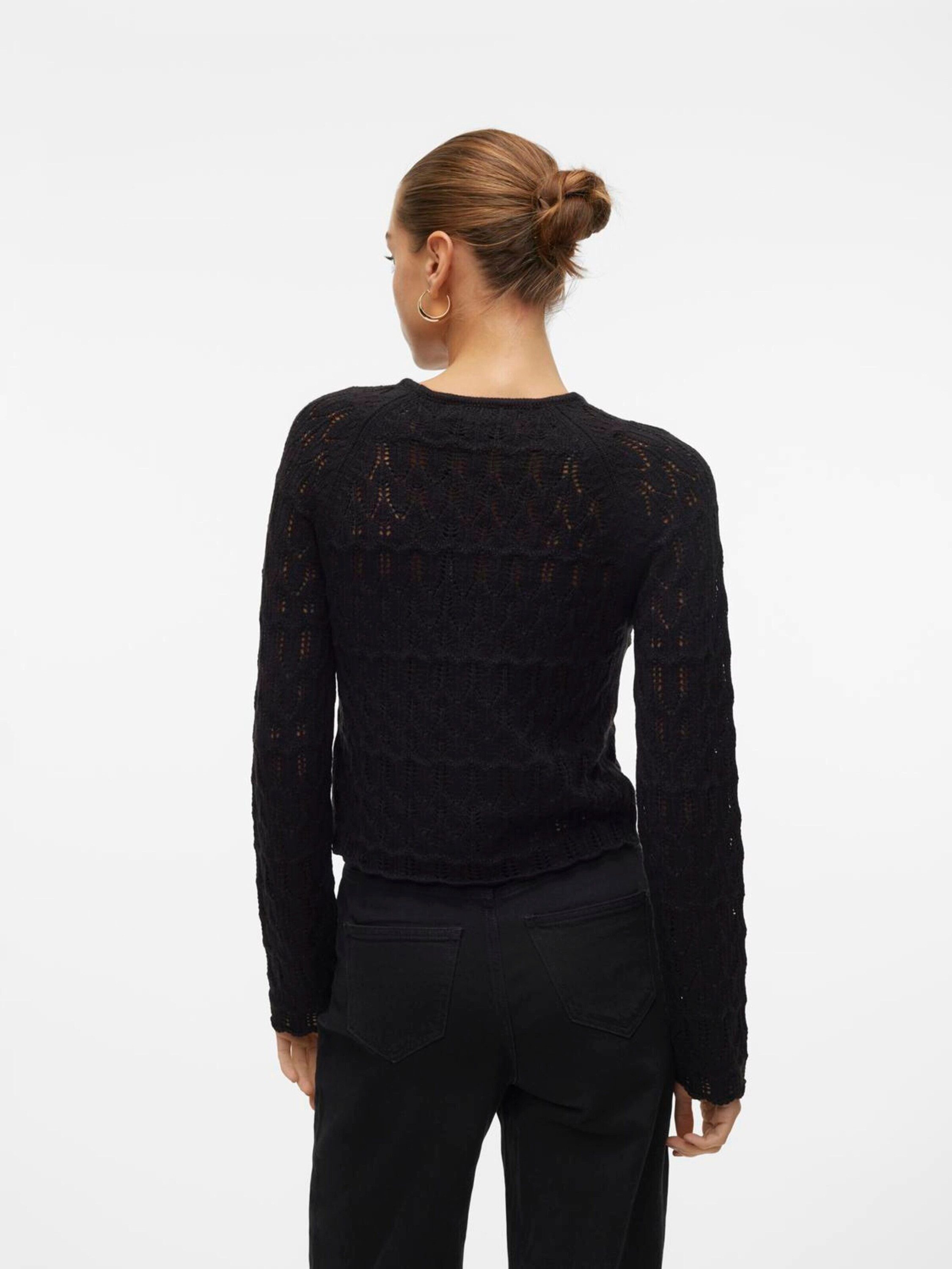 Vero Moda Rundhalspullover (1-tlg) Lochmuster günstig online kaufen