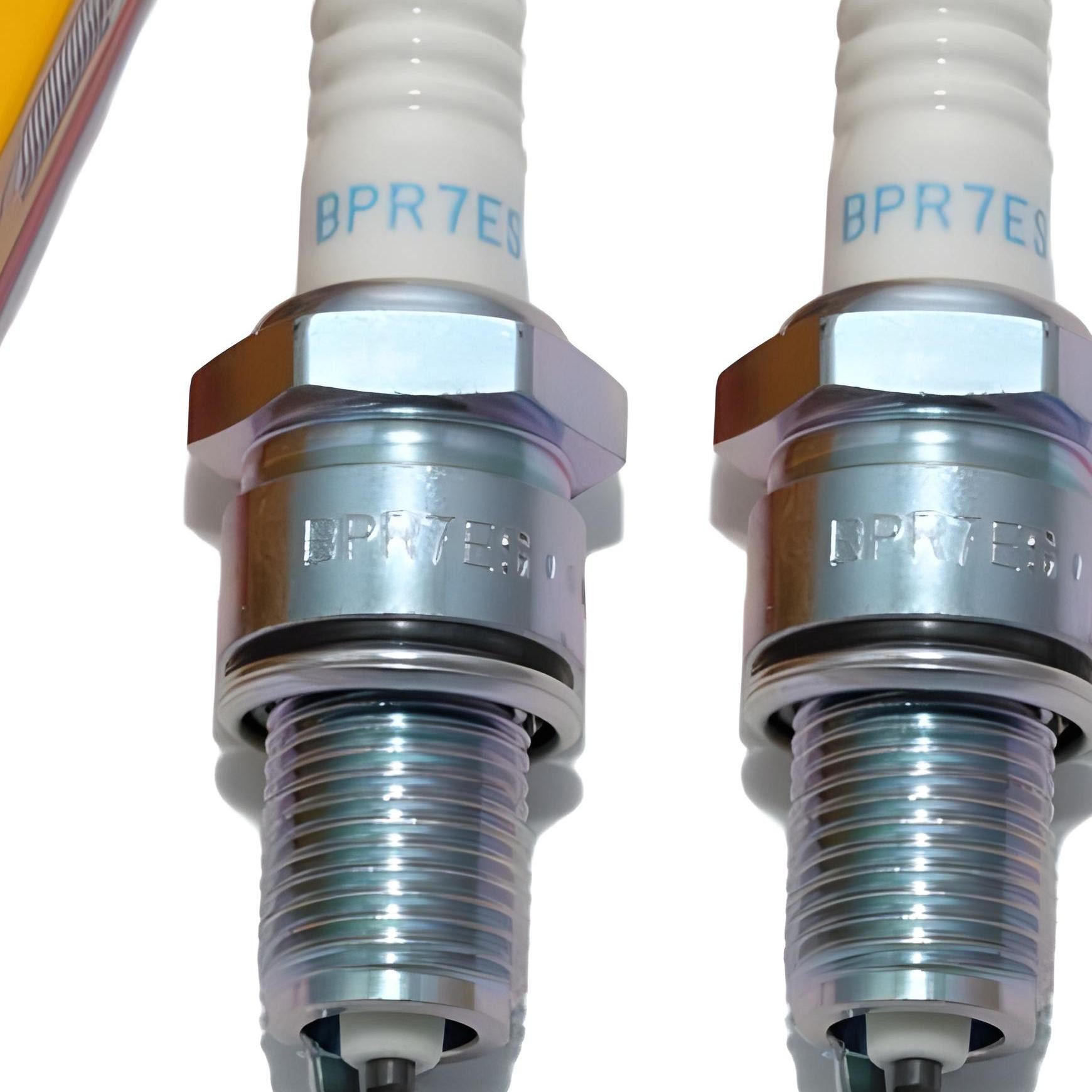 NGK Zündkerze Set 2x BPR7ES 19 mm Langgewinde Ø14 mm für Yamaha XV 535
