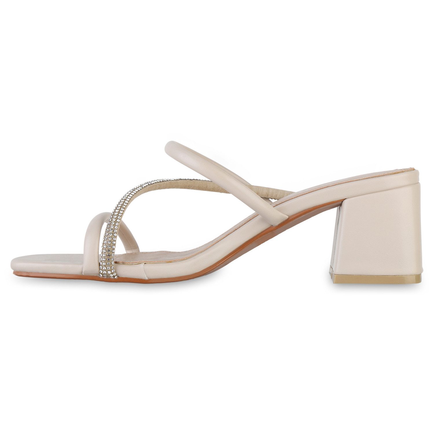 VAN HILL 841540 Sandalette Damen Pantoletten günstig online kaufen