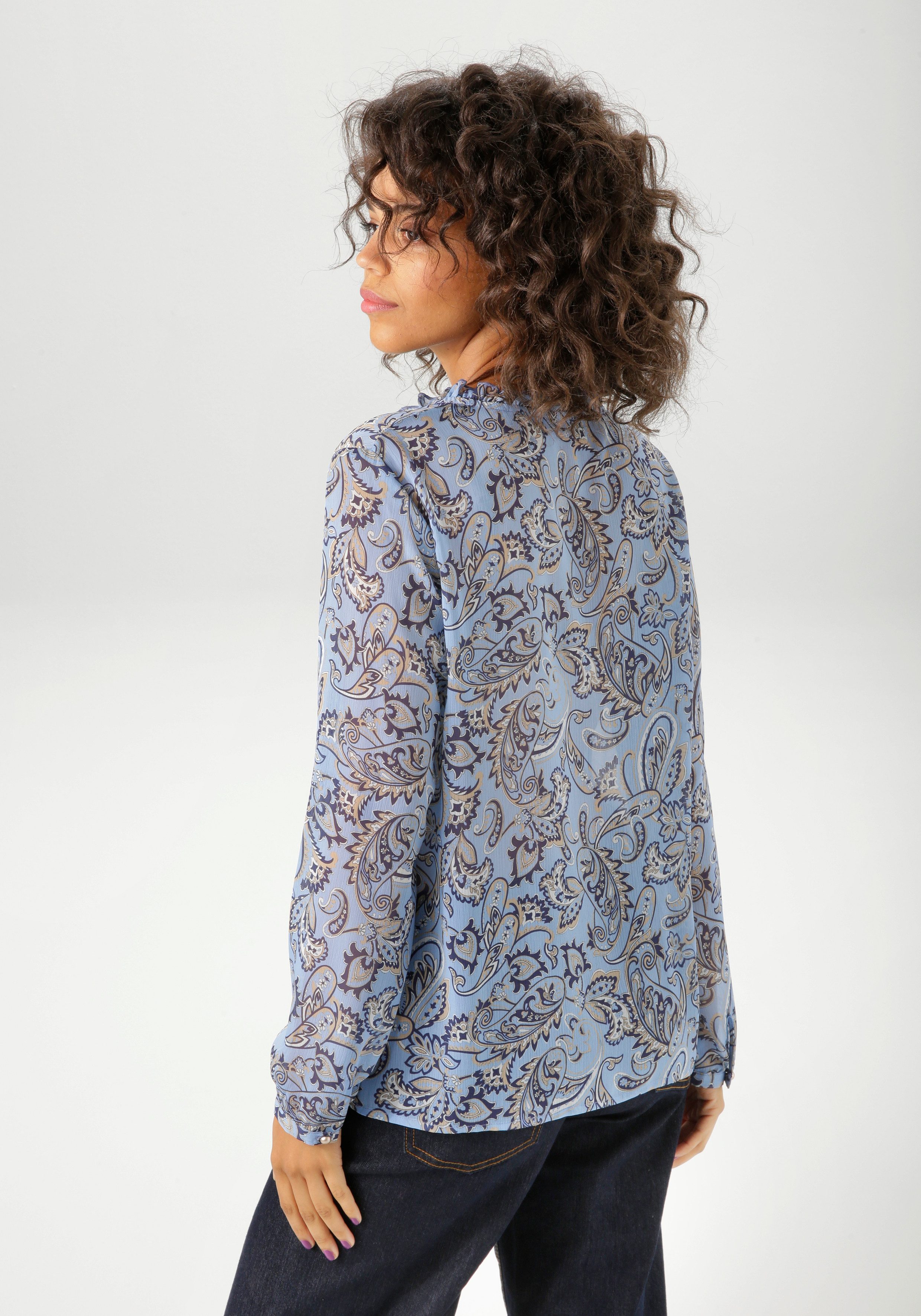 Aniston CASUAL Schlupfbluse mit farbharmonischem Paisley-Muster günstig online kaufen