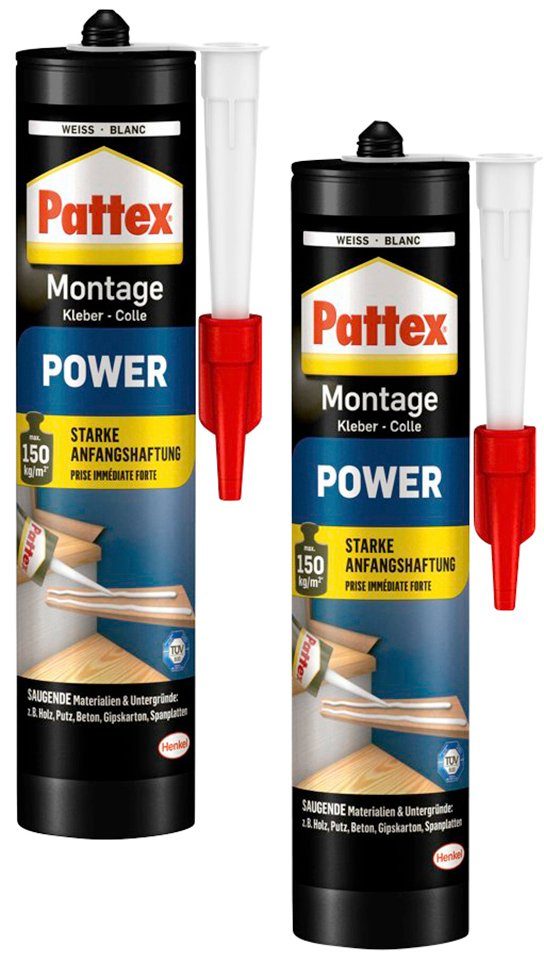 Pattex Montagekleber Montage Power, (Set, 2-tlg)