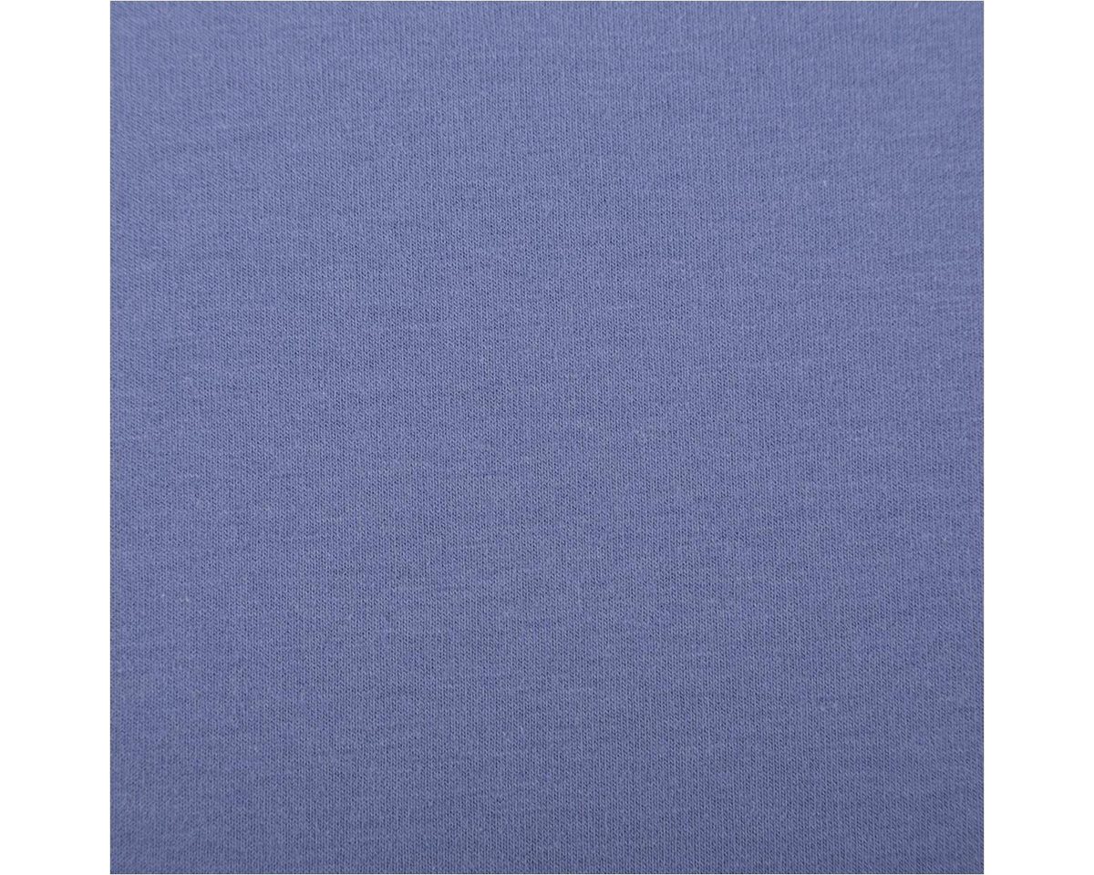 Thumbnail - SCHÖNER LEBEN. Stoff Sweatstoff Meterware Bio Soft Sweat dünn lavendel blau 1,5m Breite, allergikergeeignet