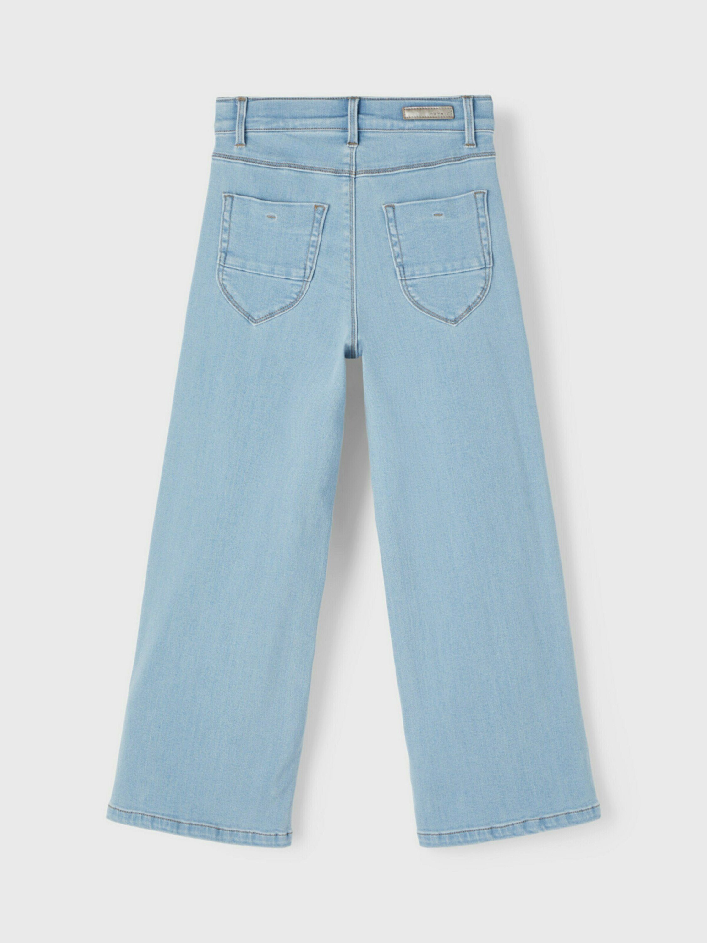 Name It Weite Jeans (1-tlg) Falten denim light blue