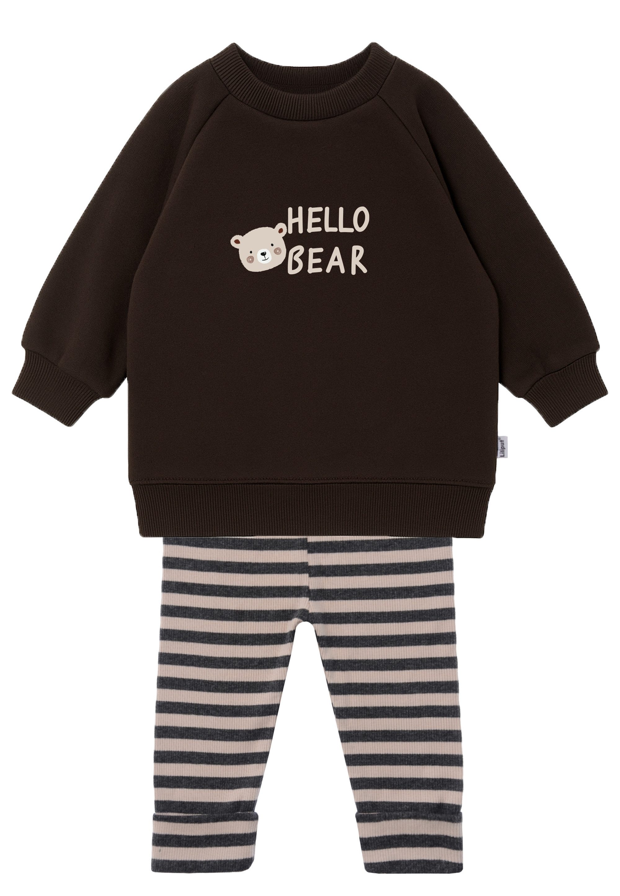 Liliput Sweatanzug Hello Bear (2-tlg), mit niedlichem Druck