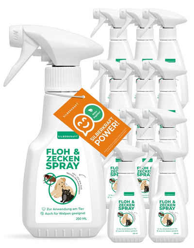 Silberkraft Insektenspray Floh- & Zeckenspray für Hunde und Katzen, 250 ml, 12-St.