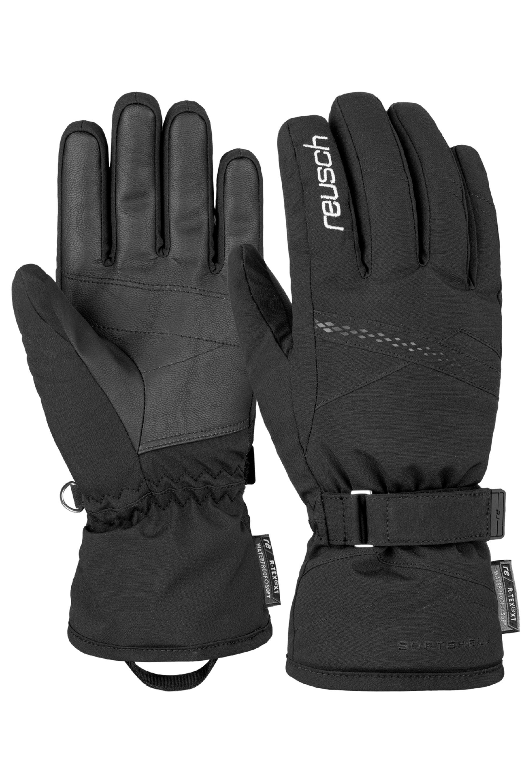 Reusch Skihandschuhe Hannah R-TEX XT in zartem Design schwarz-silberfarben