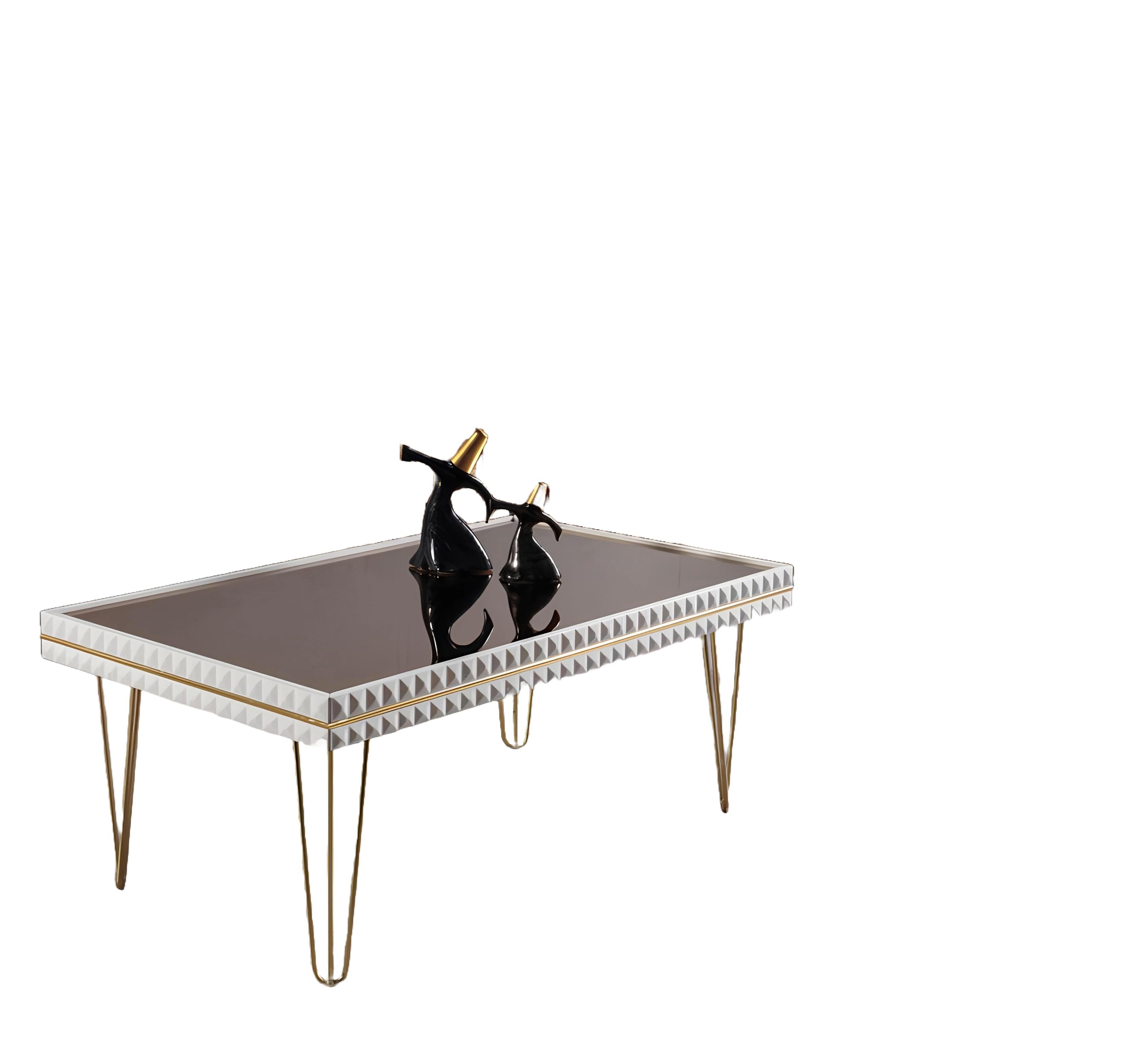Xlmoebel Couchtisch Luxus Couchtisch in Weiß mit modernem Design für elegantes Wohnzimmer (Packung, Couchtisch), Hergestellt in Europa