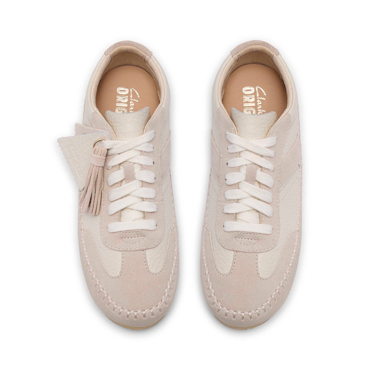 Clarks Clarks Tor Low 26185702 4, Sneaker, Weiß (Creme), Damen Sneaker