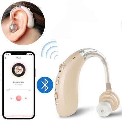 AUKUU Hörverstärker Hörverstärker Hörgeräte für Senioren kabellos mit, (Bluetooth-Rauschunterdrückung, Wiederaufladbarer Digitaler Hörverstärker für Erwachsene)