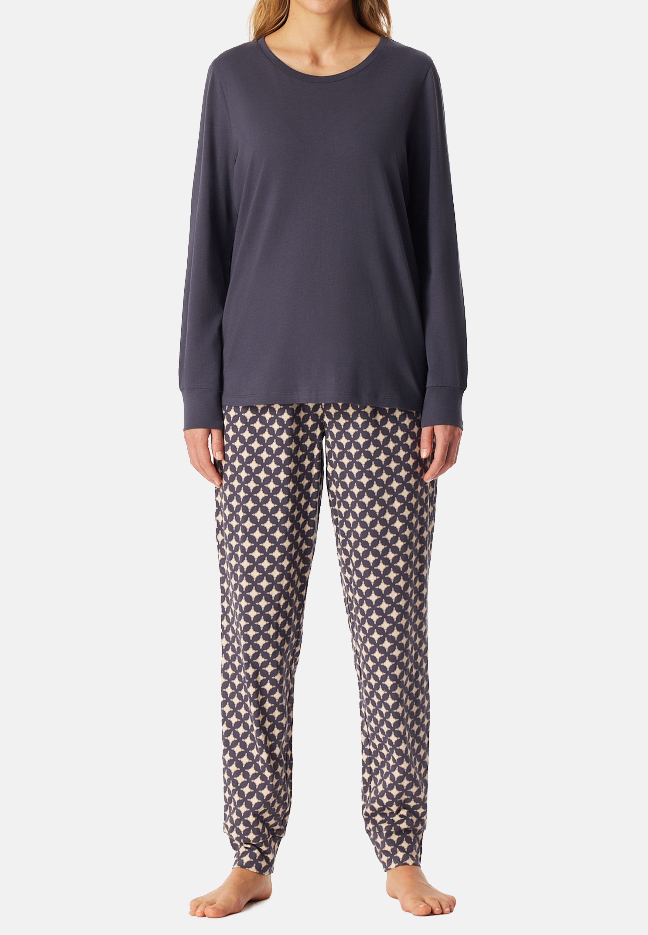 Schiesser Pyjama Comfort Essentials (Set, 2 tlg) Schlafanzug - Baumwolle - günstig online kaufen