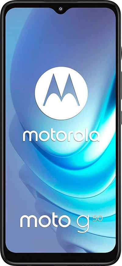 Motorola Motorola Moto G50 128 GB Dual-Sim Steel Gray Neu Smartphone (6,5 Zoll, 128 GB Speicherplatz, 48 MP Kamera)